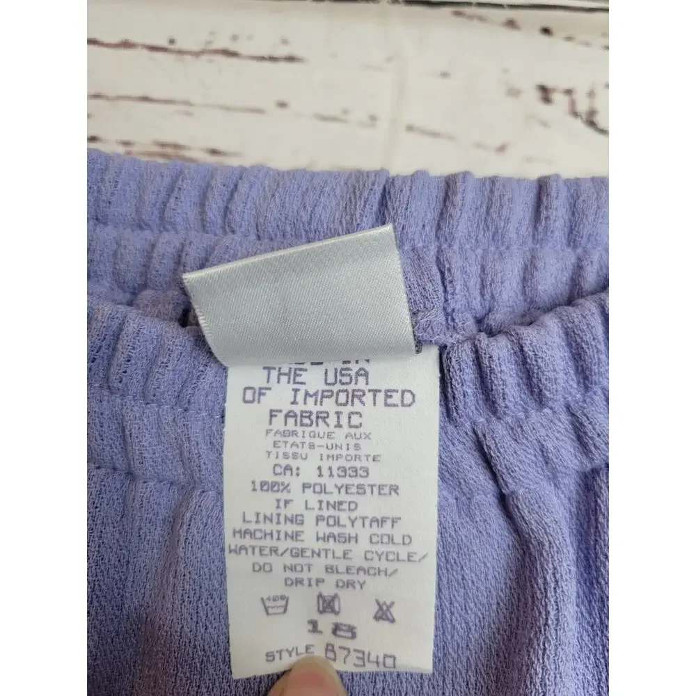 Bleyle Lavender Straight Pencil Formal Casual Pull‎ On Skirt Women's Size 18
